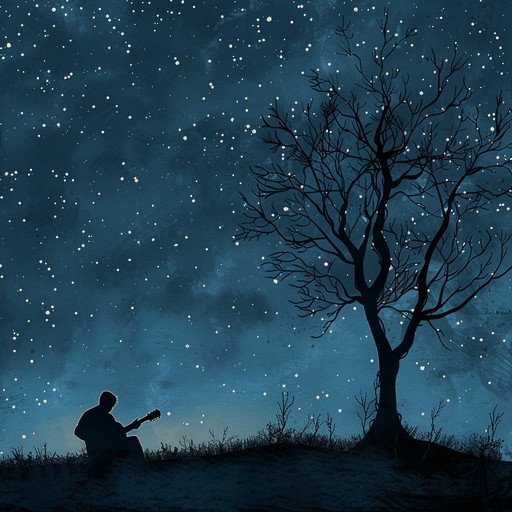 A heartwarming and tender blues piece with intricate guitar patterns evoking late night contemplations, designed to create an intimate and soothing atmosphere for the listener.