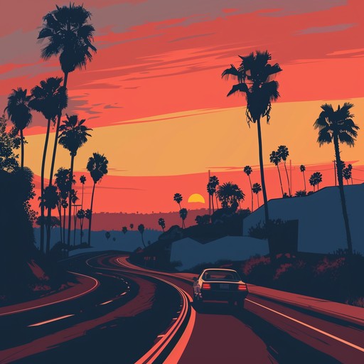 Imagine a calm evening drive down a scenic route with the sun setting in the background, casting long shadows and bathing the landscape in a golden hue. This track embodies the feeling of freedom and reflection that comes with a leisurely drive, perfect for evoking feelings of nostalgia and peace.