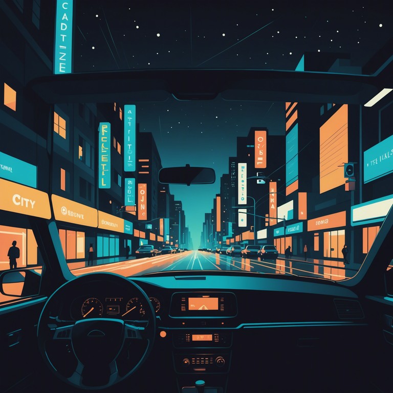 Immerse yourself in the enigmatic pulse of the city at night through a fusion of synthesized bass and swing rhythms. This track draws you into a contemplative mood, ideal for nighttime drives through illuminated streets, casting an introspective atmosphere that resonates deeply with the soul.