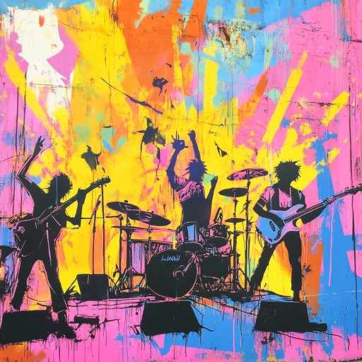 An explosive instrumental blending fast paced guitar riffs, furious drum beats, and intense bass lines to evoke celebration and unity in true hardcore punk fashion