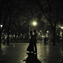 intimate tango with passionate, flowing energy