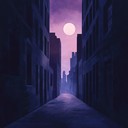 a dark 70s instrumental evoking eerie, lonely urban nightscapes.