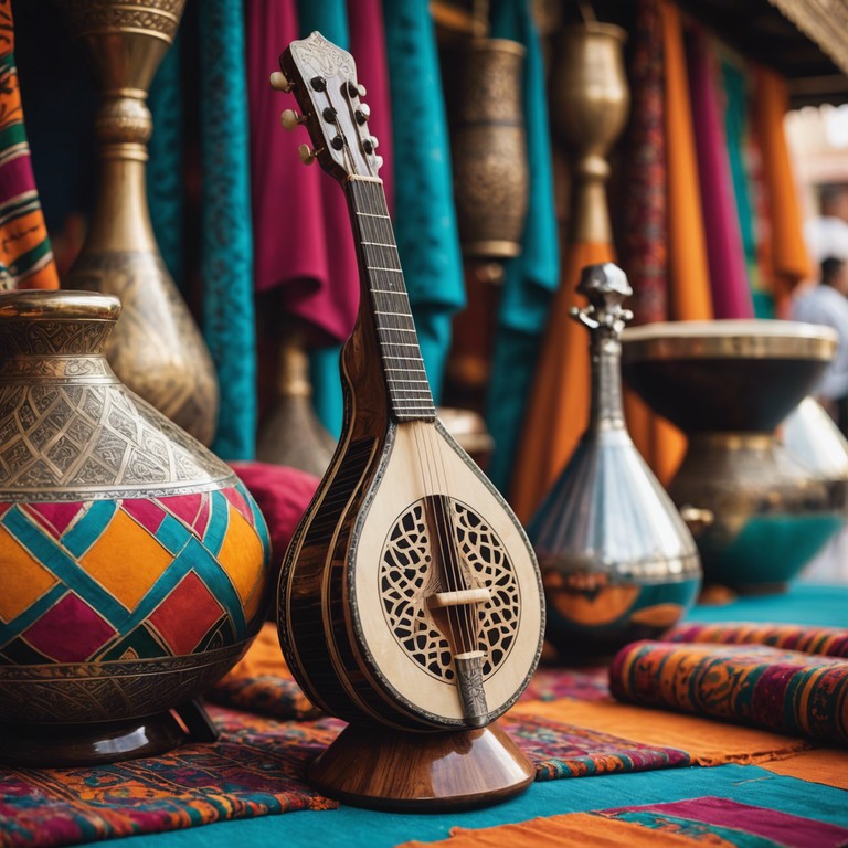 Imagine the vibrant hustle of an early morning in a middle eastern souk. The track uses traditional instrumentation with a modern twist to convey the excitement and cultural richness of the region.