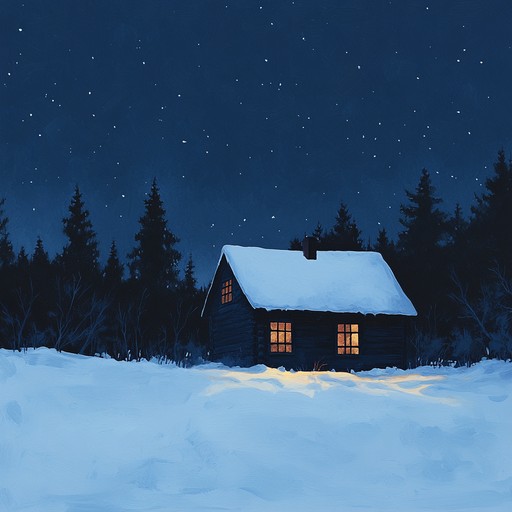 A soft instrumental featuring acoustic guitar, capturing the intimate atmosphere of a peaceful holiday night by the hearth, blending gentle melodies with a tender touch.