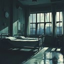 chilling ambience in haunted hospital corridors