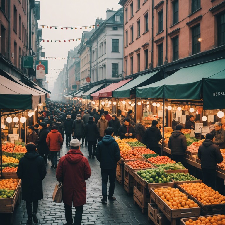 Immerse in the sounds of a bright new morning where the air is filled with the lively beats of a traditional polka, bringing together communities and cultures in celebration.