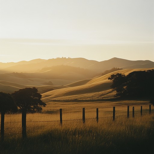 Delicate guitar strings weave intricate melodies that echo the serene beauty of the countryside, conveying deep, wistful memories. Background ambient textures and subtle, natural sounds further enhance the longing for tranquil days amidst nature's embrace.