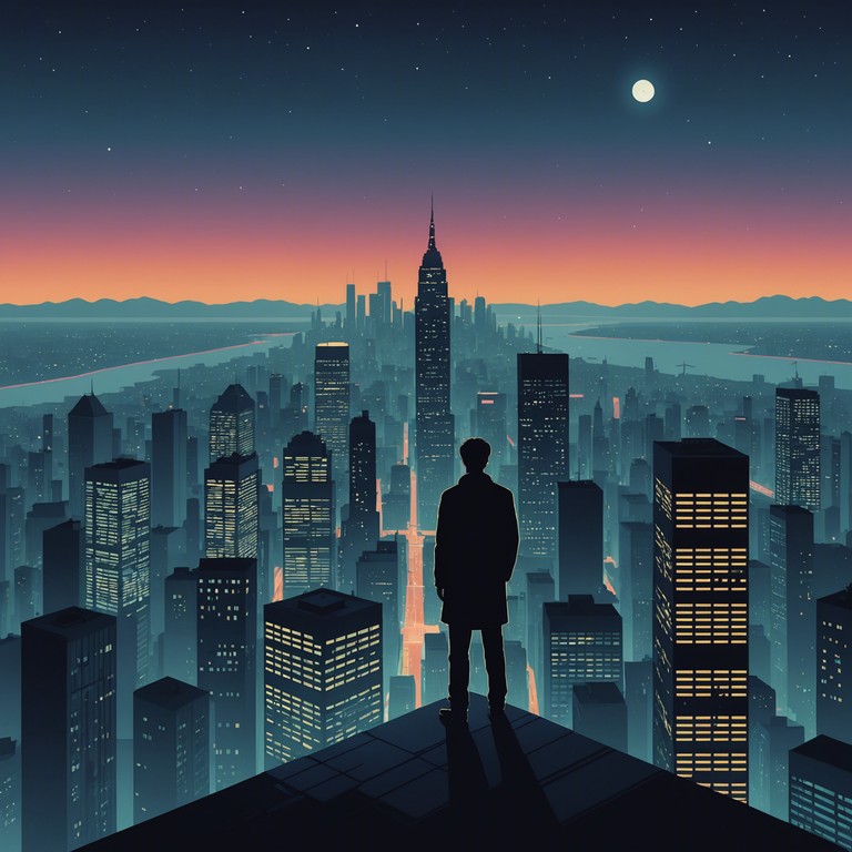 In the depths of a neon soaked cityscape, this track encapsulates the solitary reflections of a wanderer amidst the digital chaos of a cyberpunk universe. Subtle synth lines meld with ambient noise to create a soundscape that is both introspective and expansive, painting an auditory picture of a futuristic world brimming with unexplored emotions and artificial dreams.