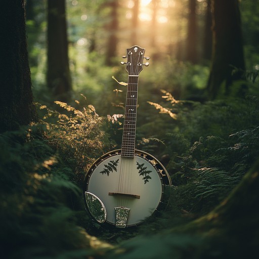 A refined bluegrass instrumental with sophisticated melodies, drawing inspiration from classical elegance while maintaining the rhythmic drive of traditional bluegrass. Intricate fingerpicking and delicate harmonies create a serene yet majestic ambiance.