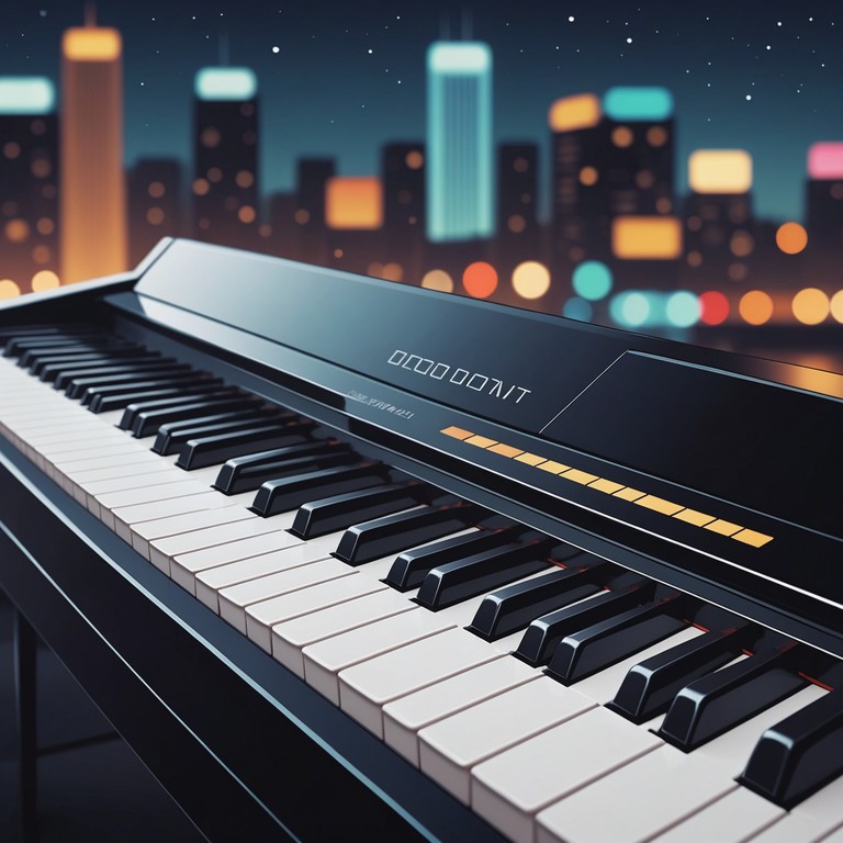 Capturing the essence of city life's quieter moments, neon serenity whisper uses the ethereal sounds of an electric piano to paint an auditory picture of nighttime solitude amidst urban chaos. This piece invites listeners to feel the pulsating heart of the city through softer tones and ambient noises.