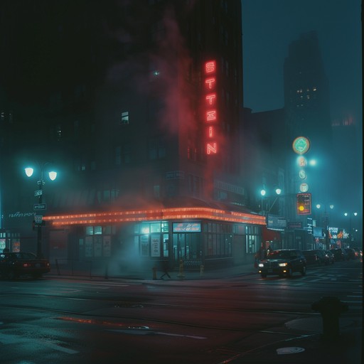 An evocative track that combines the bustling energy of urban soundscapes with mystical, enchanting tones, creating a surreal experience as though walking through a magically lit metropolis at night.