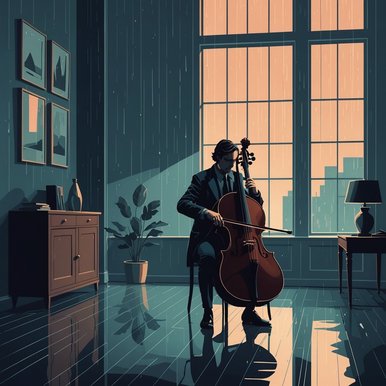 This instrumental track reflects a journey through the shadowed corridors of memory and sorrow, soaked in the echoing reverberations of a solo cello. Its haunting melodies lie draped over the subtle textures of loss and introspection, inviting the listener to a profound emotional encounter.