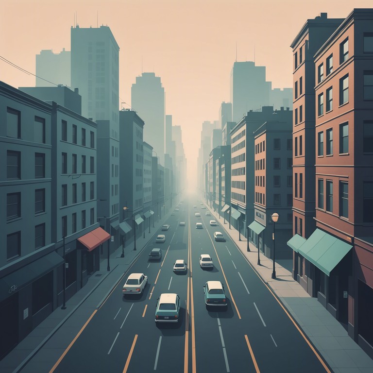 This track captures the essence of a misty early morning in a bustling city with its blend of slow, entrancing beats and subtle street sounds, offering a feeling of both relaxation and the anonymity of urban life.