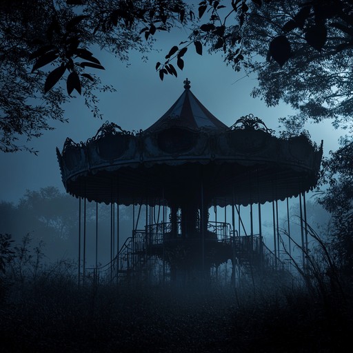 A haunting instrumental piece that weaves unsettling tunes reminiscent of forgotten childhood, as eerie melodies echo through an abandoned playground at dusk, creating an atmosphere of suspense and mystery.