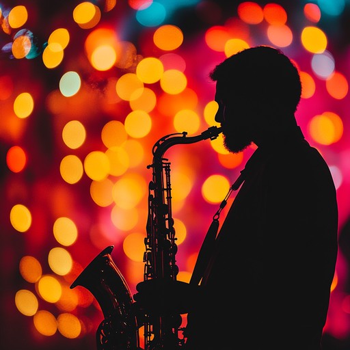 A lively instrumental featuring jazzy saxophone lines over electronic beats and funky bass, perfect for energetic nighttime vibes.