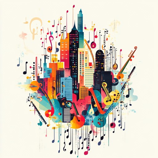 An instrumental track that fuses funky basslines with catchy pop rock melodies, painting a vibrant picture of a city that never sleeps. The song builds with rhythmic guitars, dynamic drums, and synthesizer accents, reflecting the excitement and energy of urban nightlife. The groove invites listeners to move, capturing the heartbeat of the city after dark.