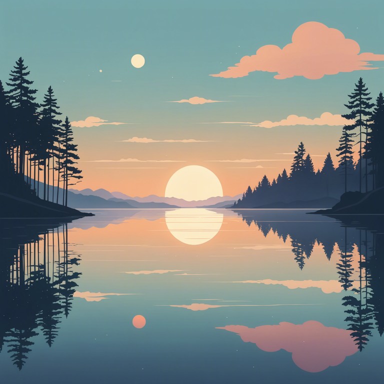 This composition layers soft, soaring synth tones with minimalist electronic beats to evoke the gentle tranquility of early morning. The gradually intensifying layers represent the rising sun in a peaceful dawn, creating a reflective and calming atmosphere.