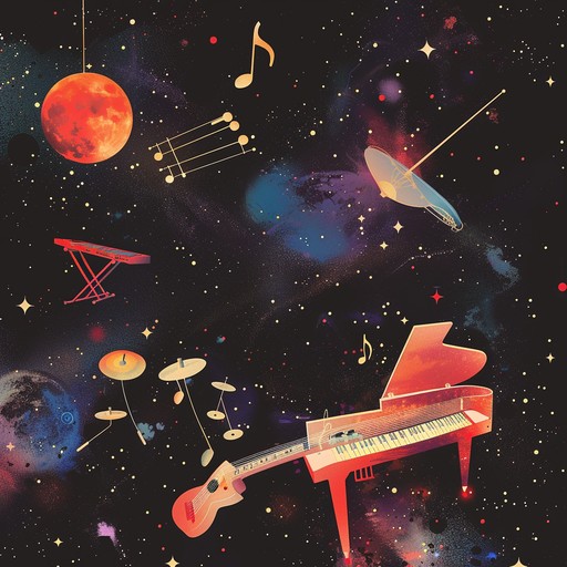 Embark on an auditory odyssey that feels like a cosmic voyage through space and time, adorned with the incredible sounds of surreal electric guitar work, offering listeners an otherworldly experience.