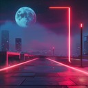 a pulsing, futuristic journey through a cyberpunk cityscape