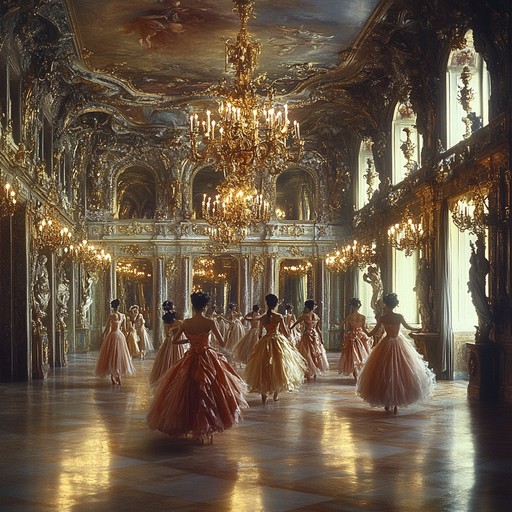 An energizing baroque composition featuring lively harpsichord melodies and rapid counterpoint, evoking the grandeur of 18th century courts and the excitement of a royal ball.