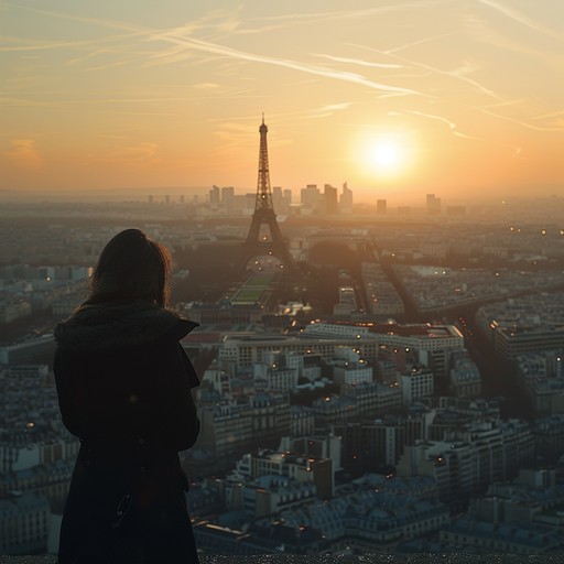 This piece captures the essence of a sunset over paris where every note reflects the beauty and sorrow of love lost. The intricate use of legato cello and tender piano invokes the deep emotional journey of reminiscence and solitude. The dynamic is delicate, allowing for intimate expressions of vulnerability and heartache, while the overall mood is deeply emotional, sad, and reflective. Ideal for scenes of farewell or somber reflection.