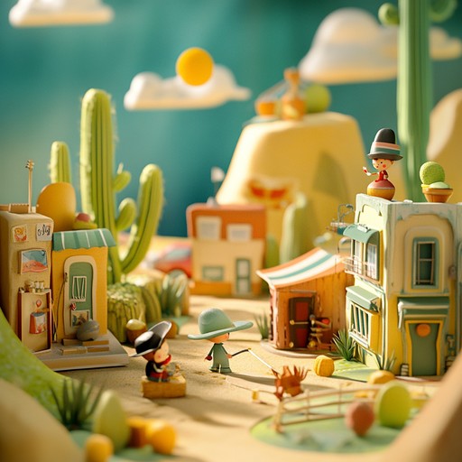 Experience a whimsical escapade in a toyland full of playful adventures, featuring lighthearted melodies and bouncy rhythms that evoke a childlike sense of wonder.