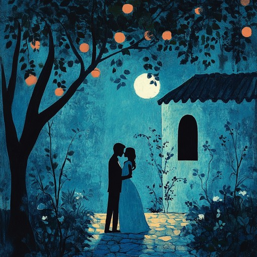 A sweeping orchestral composition featuring lush strings and an expressive operatic voice that captures the essence of a moonlit romantic serenade, evoking feelings of timeless passion and longing.