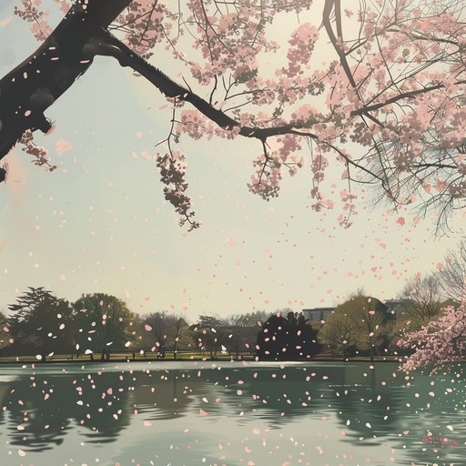 Feel the warmth of a sunny spring morning encapsulated in an instrumental j pop track. With cheerful melodies played on an electric piano, this piece paints a musical picture of happy, heartwarming moments among cherry blossoms in full bloom. Ideal for evoking nostalgia and joy.