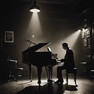 seductive piano jazz in vintage style.