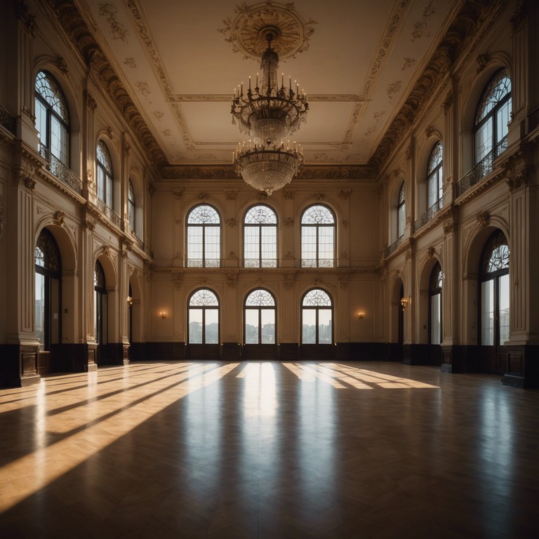 Recreating the somber beauty of deserted ballrooms where festoons lay forgotten and chandeliers faintly glimmer, this instrumental invites its listeners to waltz slowly with the shadows of yesterday.