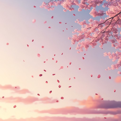 An emotionally charged instrumental with delicate piano and soft strings, evoking the serenity and beauty of blooming sakura