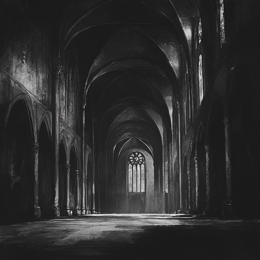 Designed to evoke the feeling of isolation and fear through the use of sparse soundscapes and intermittent but jarring tonal shifts. The composition relies heavily on a lone pipe organ, playing atonally to create a sense of ancient, lurking dread. This is combined with the natural reverb as if played in a vast, empty cathedral at night.