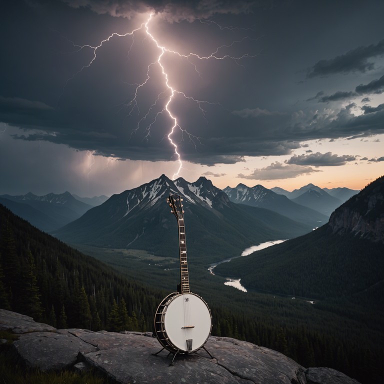 Creating a more vivid and intense perception of a storm in the appalachian mountains, this track underlines the untamed spirit of nature and human resilience. It uses fast banjo rhythms to mimic the whirling winds and pouring rain, set against a lush backdrop of traditional bluegrass arrangements, making the listener feel right at the heart of nature's power.