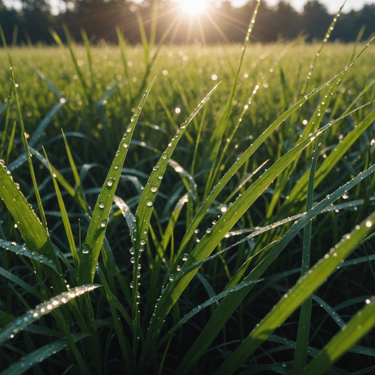 Picture a new day dawning, the remnants of the night's shadows giving way to the first hopeful rays of sunlight, all carried by a gentle yet profound bass rhythm that promises new possibilities and peace.