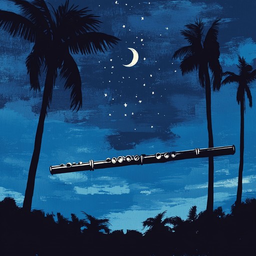 An instrumental piece featuring soft afro cuban rhythms and melodies, evoking the tender ambiance of a warm cuban night under the stars. The gentle sway of percussion and the delicate notes of the flute create a romantic and soothing atmosphere.