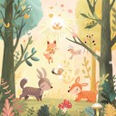 playful orchestral piece capturing forest creatures' mischief