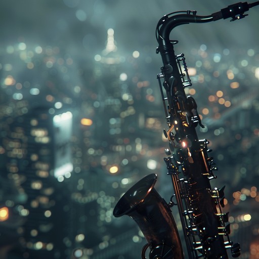 A saxophone serenades the unseen stories of a wandering soul in the luminous yet lonely streets of paris, encapsulating a mix of nostalgia and the intimate connection with the city.