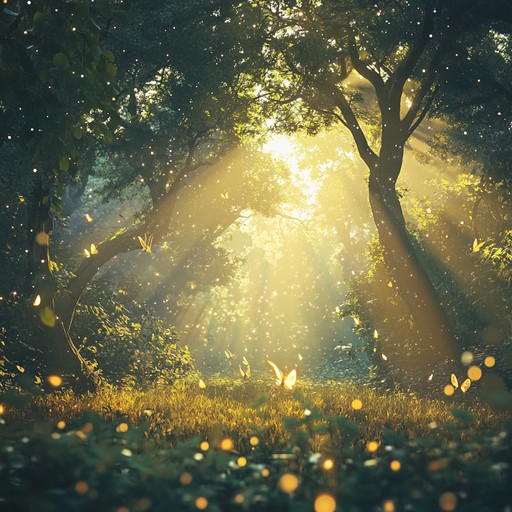 A light hearted, magical instrumental piece that captures the playful essence of forest fairies dancing through sun dappled clearings. Soft, delicate melodies create a dreamy, enchanting atmosphere perfect for relaxation or fairy tale ambiance