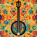 a groovy instrumental bluegrass piece with energetic banjo playing