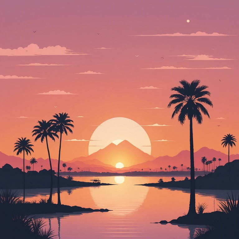 Inspired by the tranquil beauty of an egyptian sunset over the nile, this composition blends traditional afrobeat rhythms with serene melodies, creating a calm and reflective atmosphere. The gentle percussion mimics the quiet flow of the river, providing a soothing background that invites relaxation and contemplation.