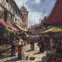 cheerful medieval tune perfect for vibrant market festivities
