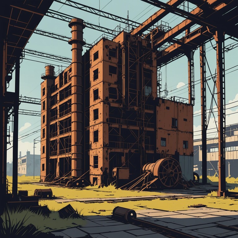 An experimental track featuring the eerie and unpredictable sounds of creaking machinery mixed with sporadic bursts of electronic interference. The piece explores the concept of a dystopian future where machines communicate through whispers, creating a haunting atmosphere of decay and obsolescence.