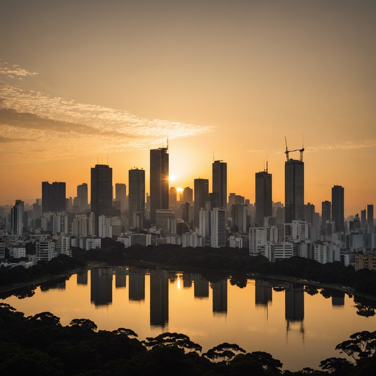 A vibrant, uplifting sertanejo track that paints a sunrise in são paulo with bright, spirited melodies played on a classic acoustic guitar, invigorating the sense of a new hopeful day in the bustling city.