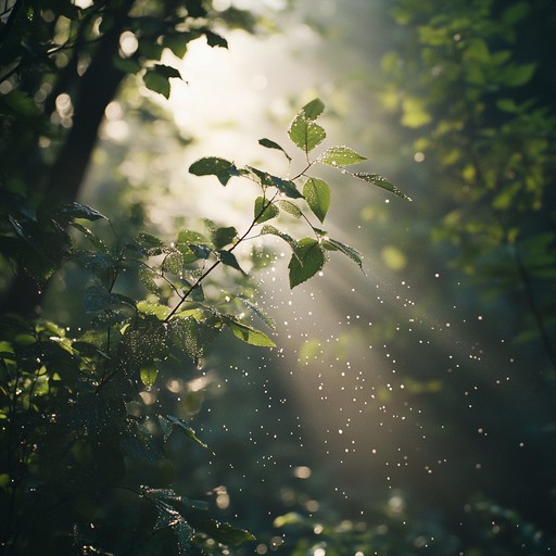 Imagine the serene beauty of a morning dew landscape, where each droplet brings a sense of new beginnings and light. This track is designed to evoke a peaceful and hopeful atmosphere. The primary instrument, the flute, floats effortlessly over soothing background harmonies that create a sense of softening the edges of fatigue and lifting the spirit.