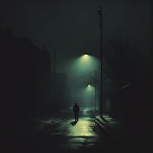 A journey through a somber night, with minimalist piano lines weaving through melancholic hip hop beats, evoking introspection and deep emotion. Dark synth undertones create an atmosphere of haunting beauty, perfect for late night reflection.