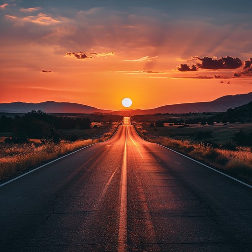 An inspiring country tune with a gentle, rhythmic guitar, reflecting the open road and freedom. Strumming chords evoke a sense of possibility and warmth as the sun rises, making it perfect for hopeful and heartening moments.