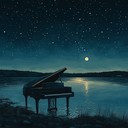 soft melodies drift gently through a tranquil night sky.