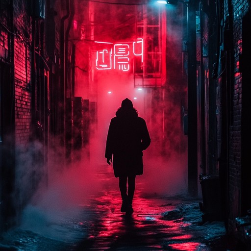 A captivating instrumental metal piece featuring hip hop inspired beats intertwined with enigmatic melodies, creating a mysterious and immersive soundscape that beckons listeners into the shadows.