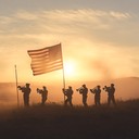 intense military anthem featuring soulful brass and solemn drums