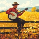 upbeat banjo tune capturing joy of sunny country journeys.